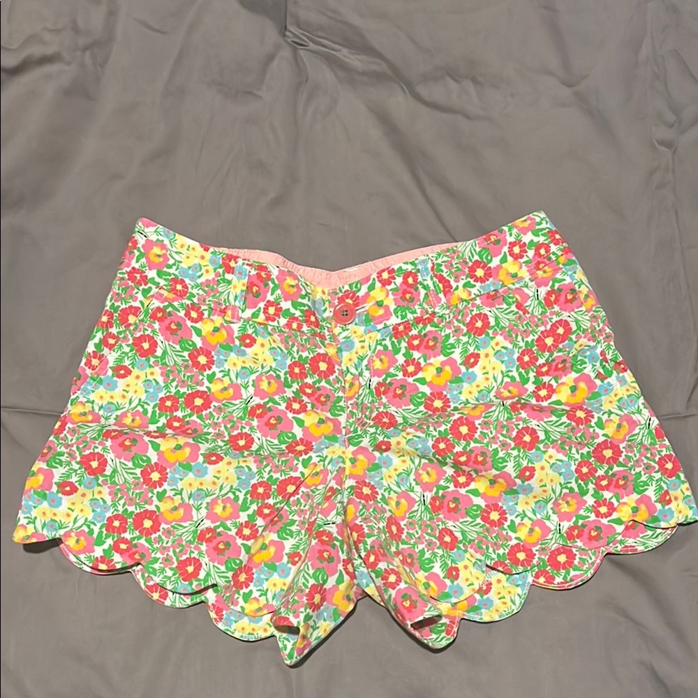 Lilly Pulitzer Floral Women's Shorts - Pink, Yellow, Green